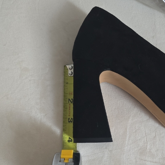 Vince Camuto Black Suede Heels - Picture 6 of 7